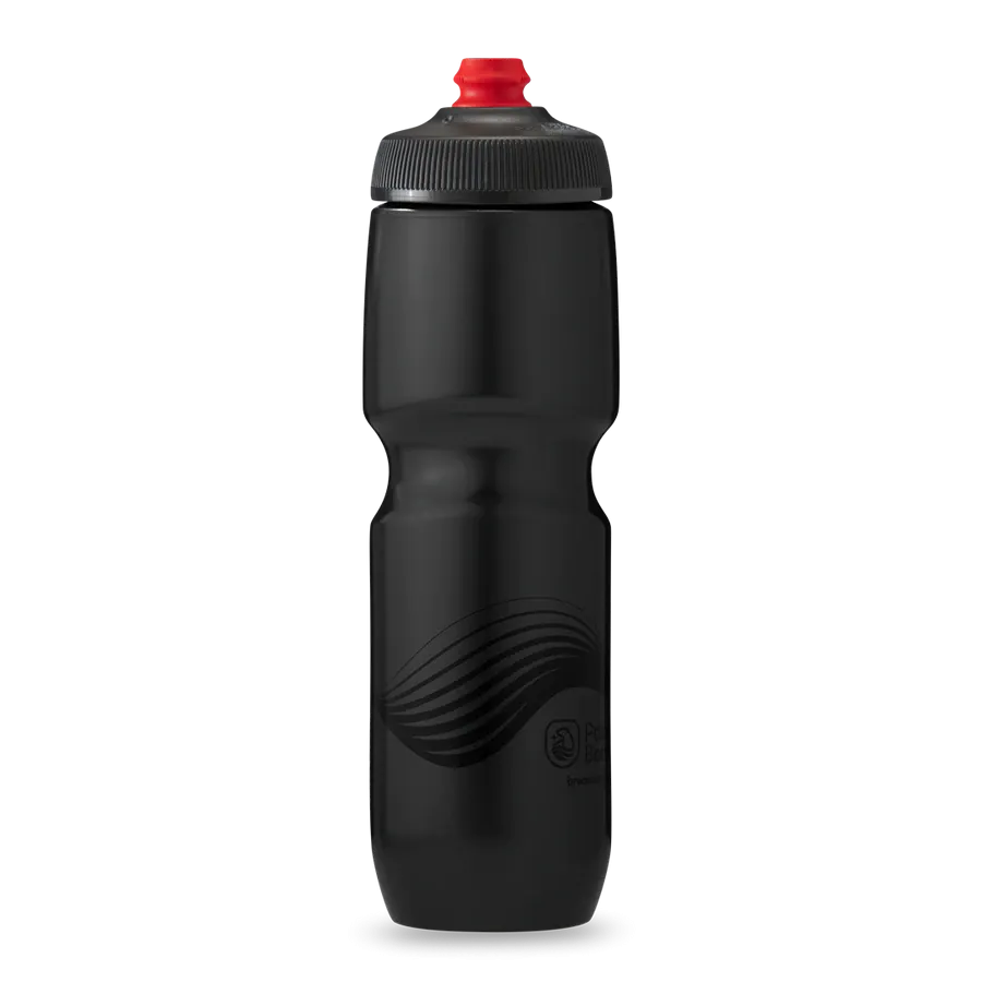 30 oz Breakaway® Water Bottle Wave Charcoal/Black by Polar Bottle Made in USA