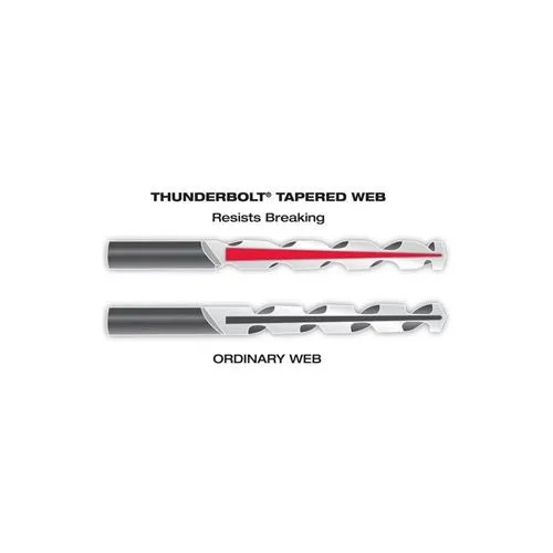 3/8" Thunderbolt® Titanium Coated Drill Bit