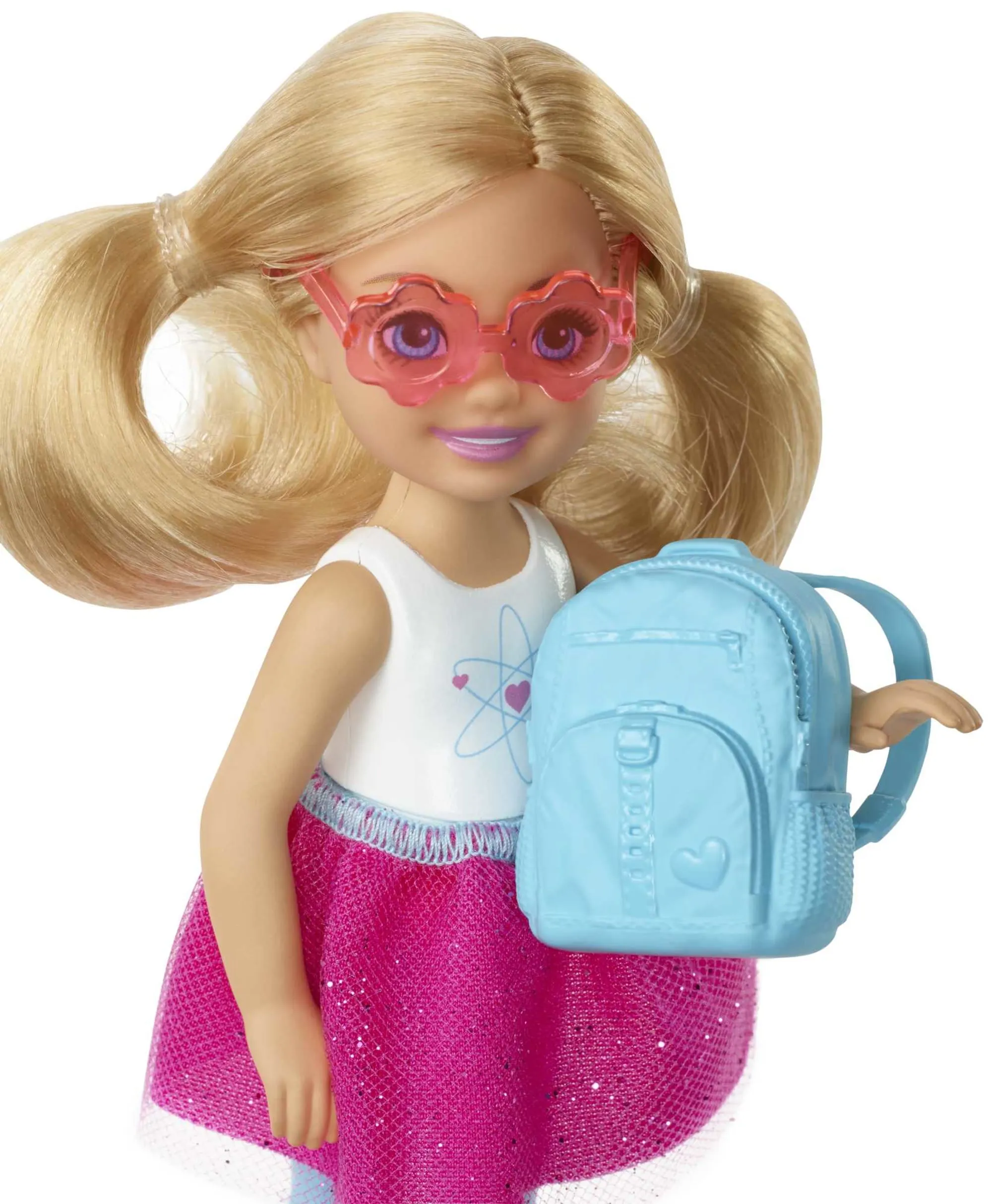 Barbie Dreamhouse Adventures Chelsea Doll & Accessories, Travel Set With Puppy, Blonde Small Doll