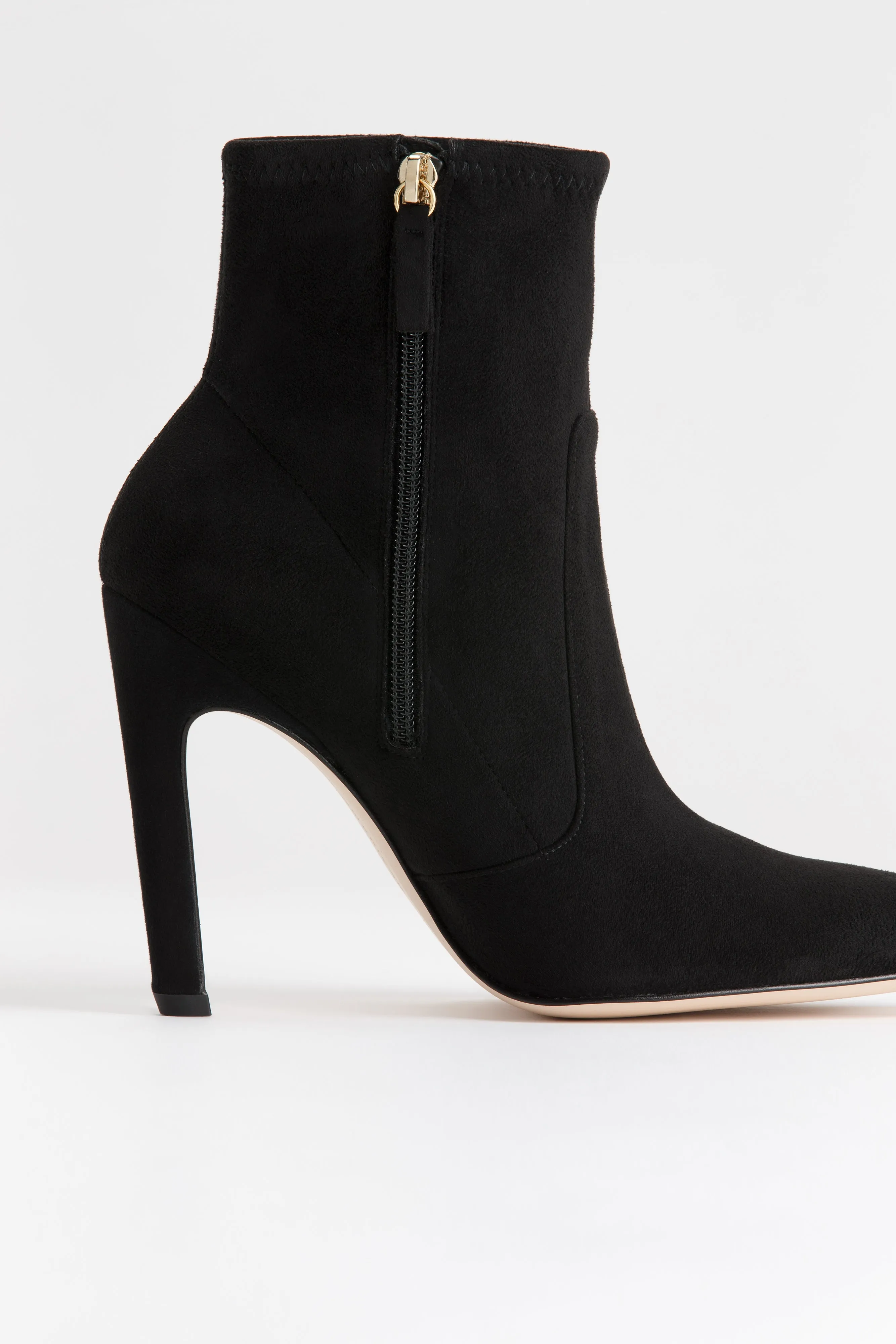 BASIC BOOTIE | SUEDE BLACK001