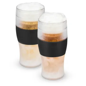 Beer FREEZE™ Cooling Cups in Black, Set of 2