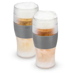 Beer FREEZE™ Cooling Cups in Grey, Set of 2