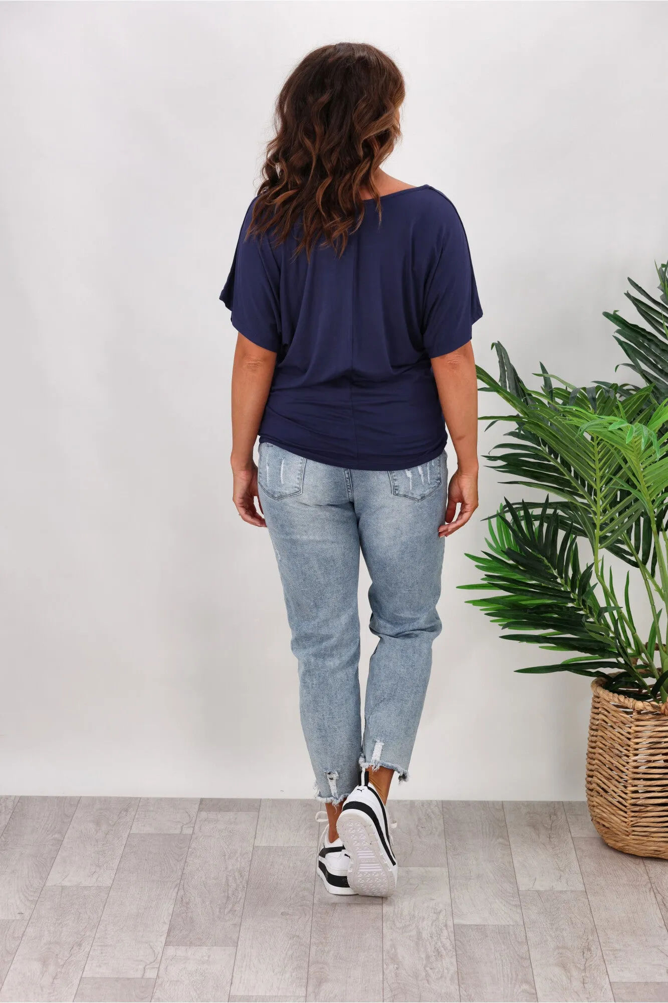 Betty Basics Maui Tee In Navy