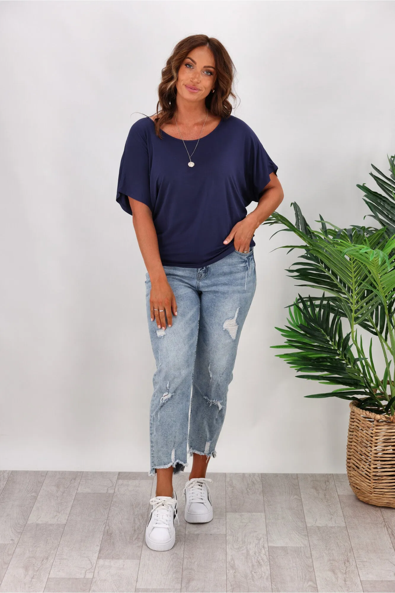 Betty Basics Maui Tee In Navy