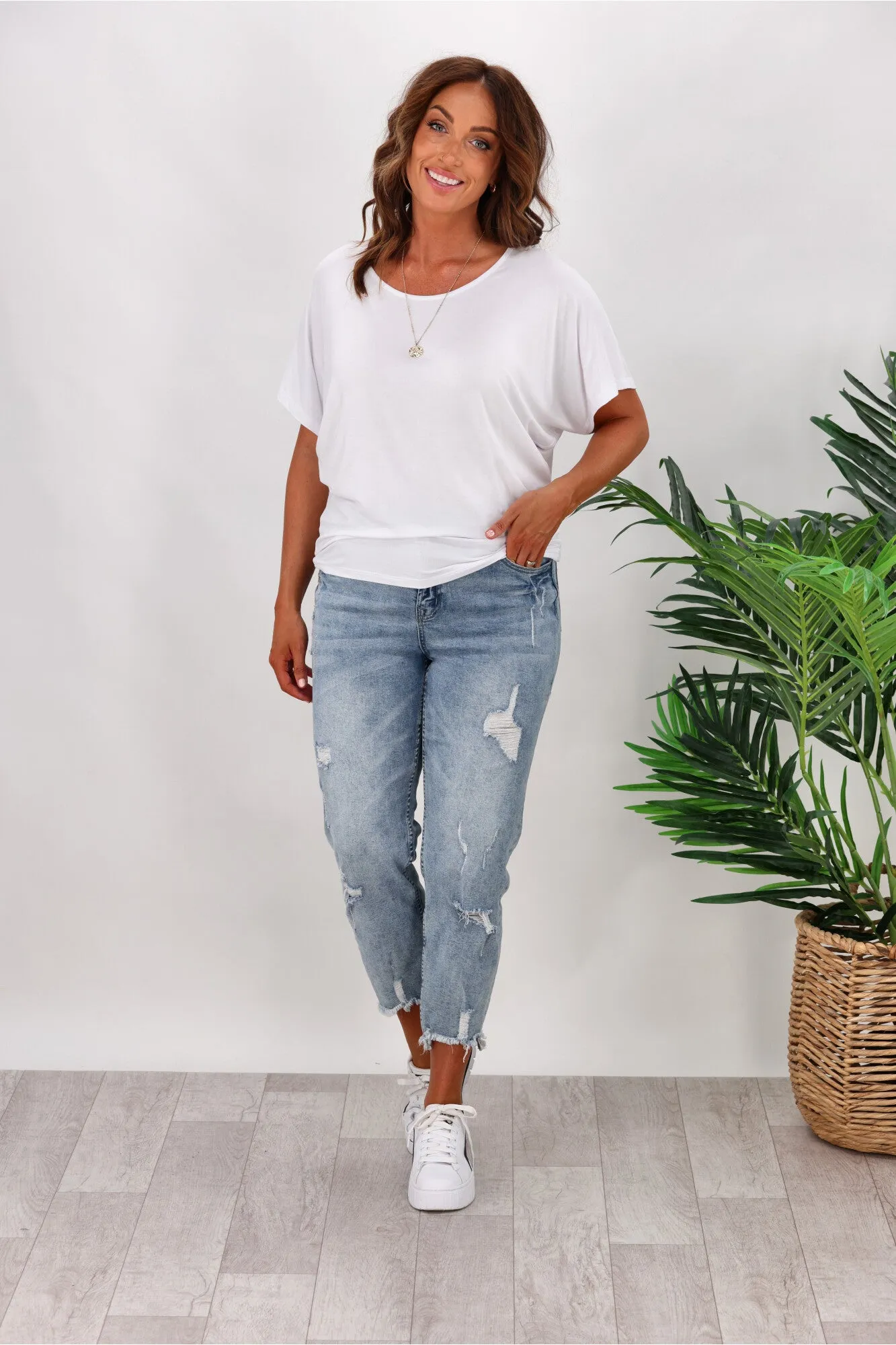 Betty Basics Maui Tee In White