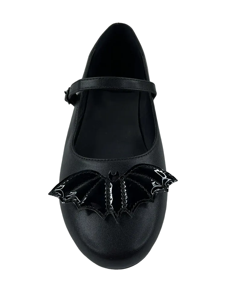 Black Bat Mary Jane Shoes