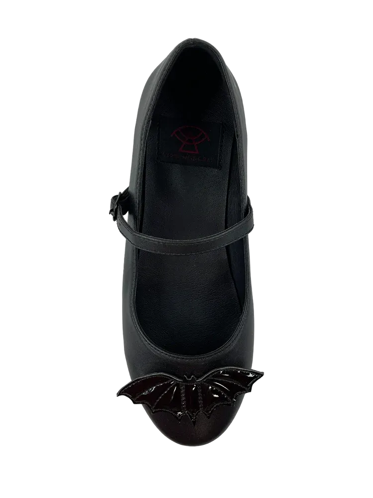 Black Bat Mary Jane Shoes