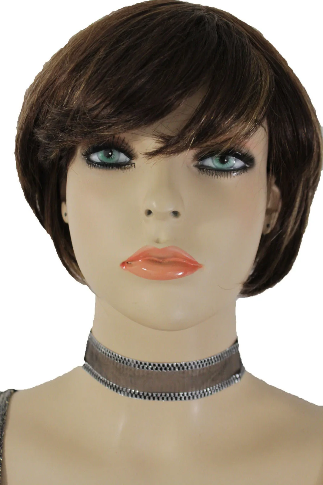 Black Mesh Fabric Choker Necklace