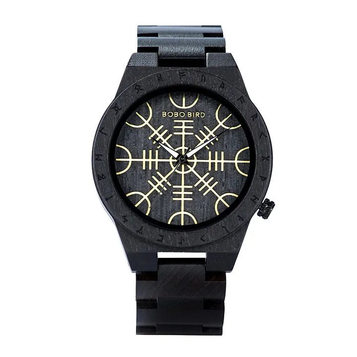 BOBO Bird - Casual Ebony All-wood Watch - GT016 1-4