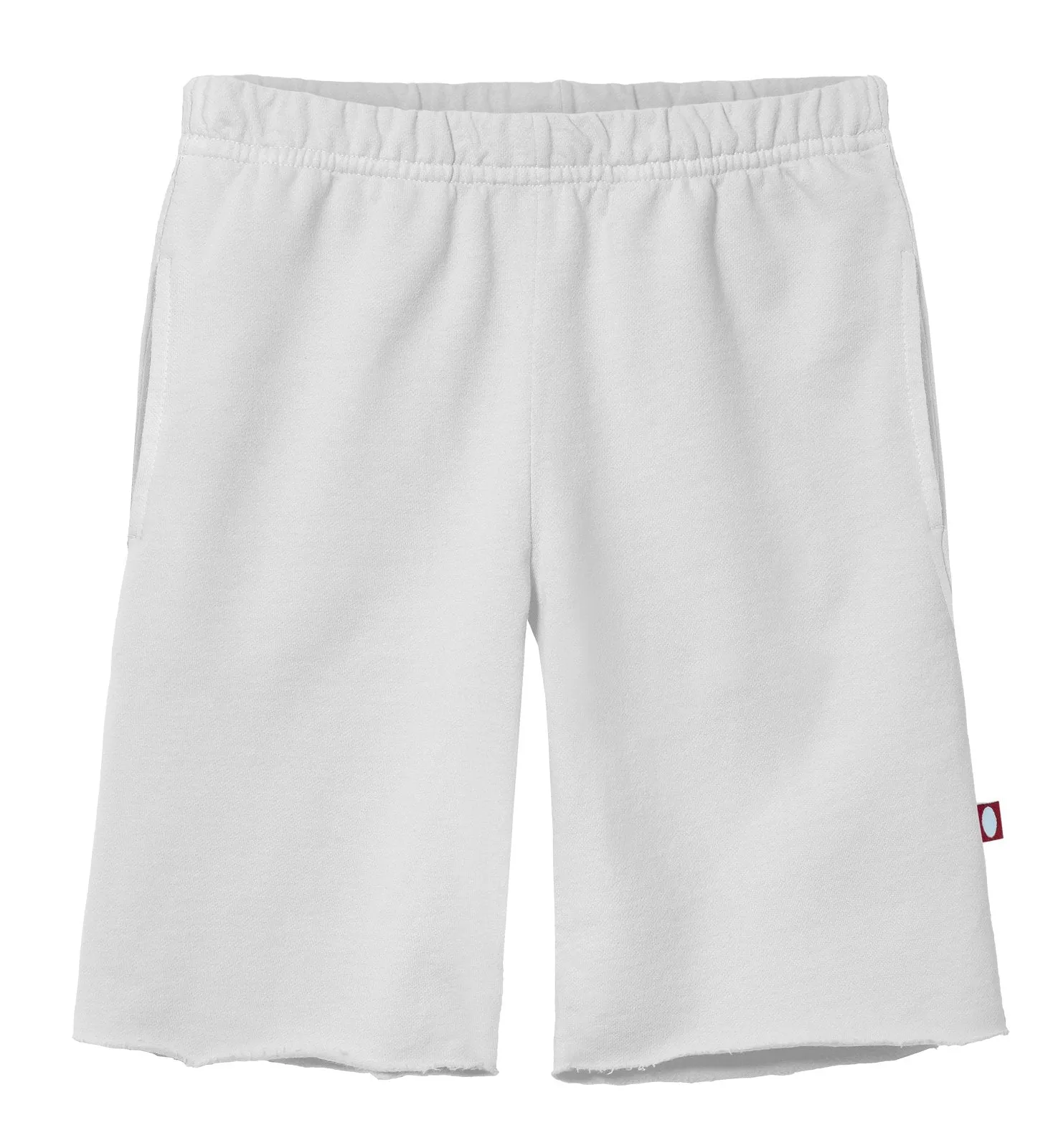 Boys Amazingly Soft Cotton Lightweight Fleece Shorts | White