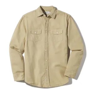 Brando Lightweight Double Cloth Shirt - Safari