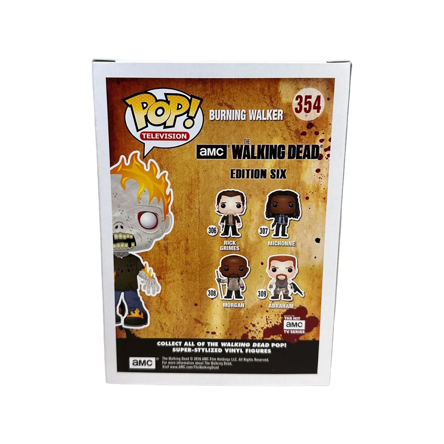 Burning Walker #354 Funko Pop! - The Walking Dead - SDCC 2016 Shared Exclusive - Condition 9/10