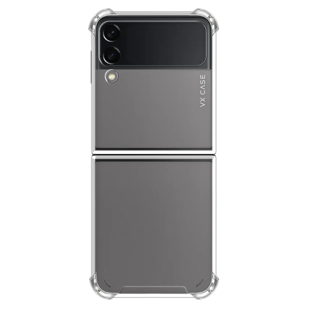 Capa Silicone Rígida VX Case Galaxy Z Flip 3 - Transparente