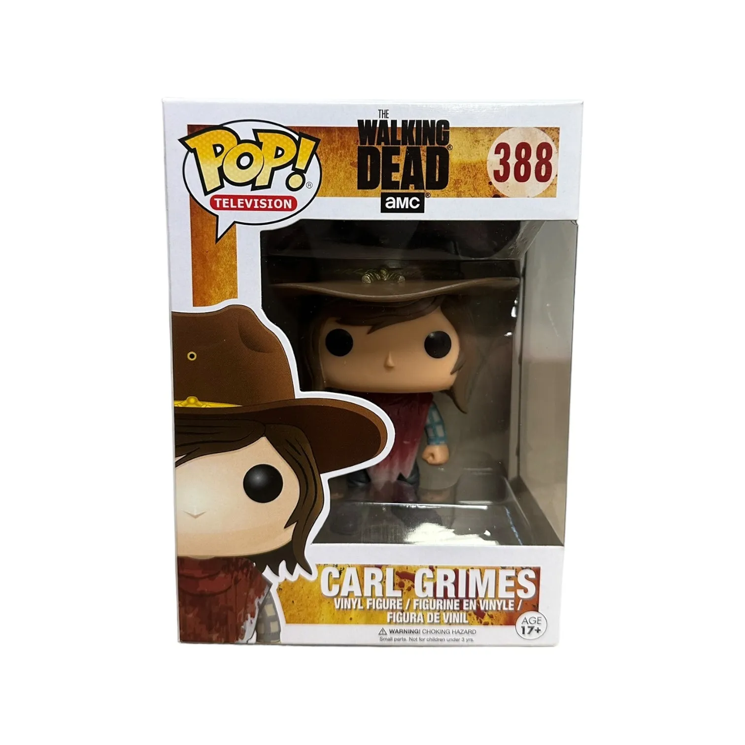 Carl Grimes #388 (Poncho) Funko Pop! - The Walking Dead - 2016 Pop! - Condition 8.75/10