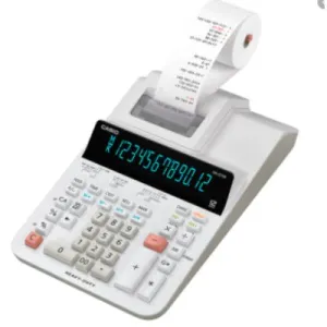 Casio Reprint & Check Printing Calculator - 12 Digits - White