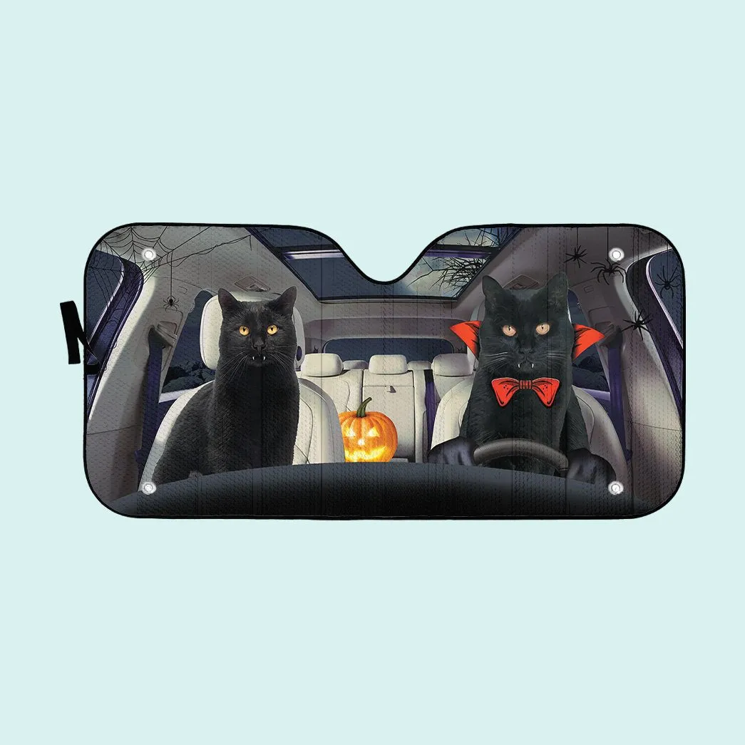 Cat Dracula Moewcula Auto Sunshade