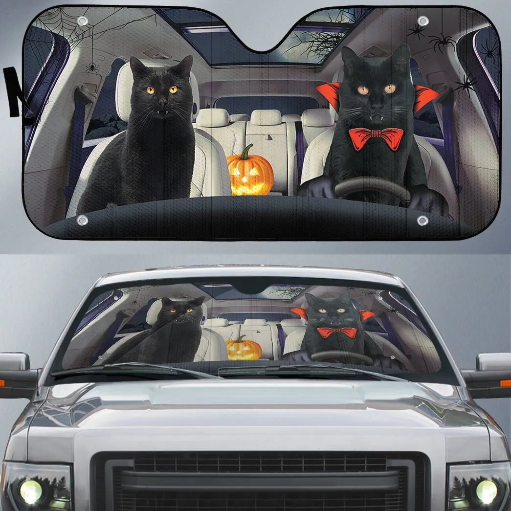 Cat Dracula Moewcula Auto Sunshade