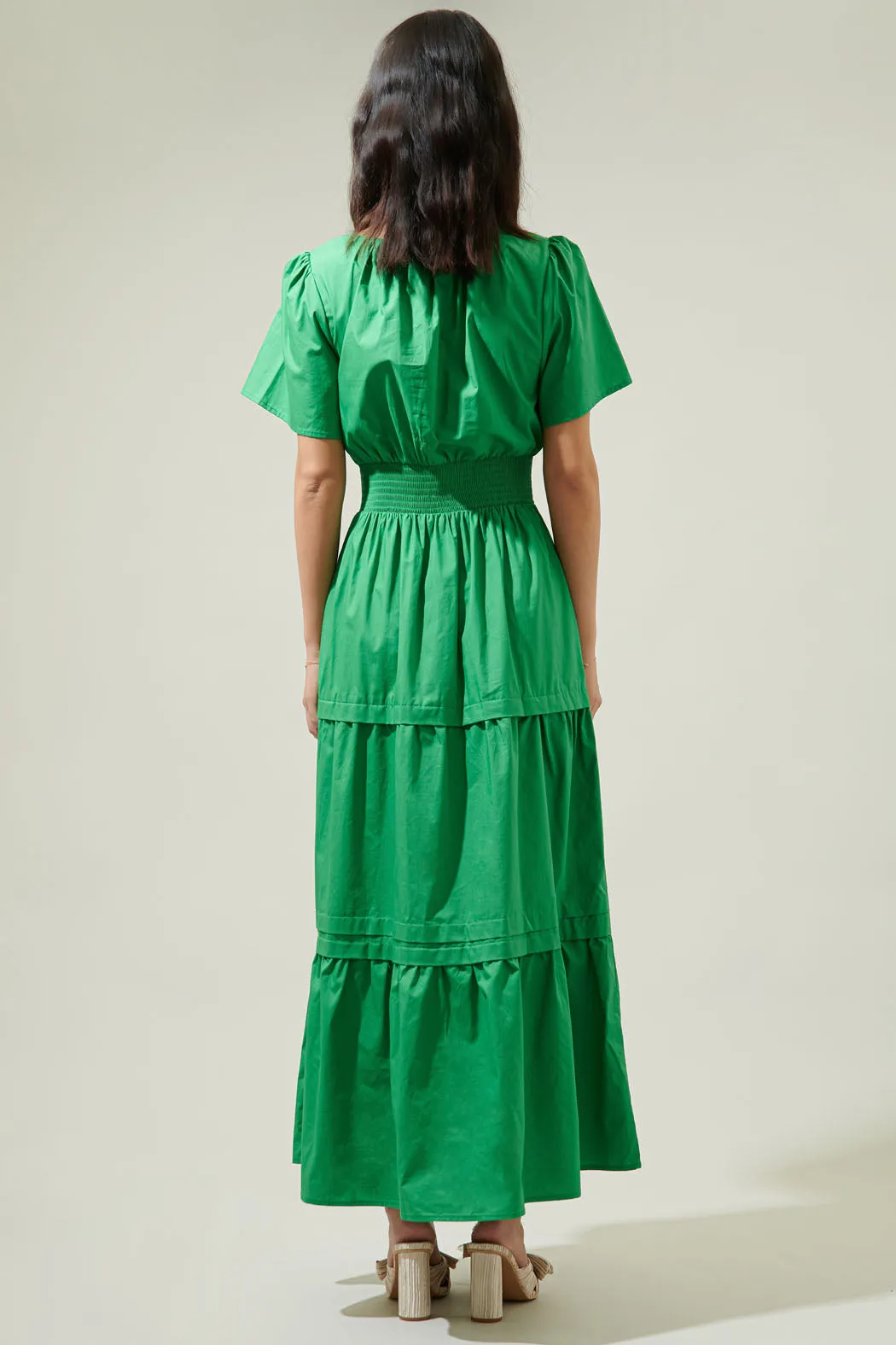 Cider Palmer Poplin Maxi Dress