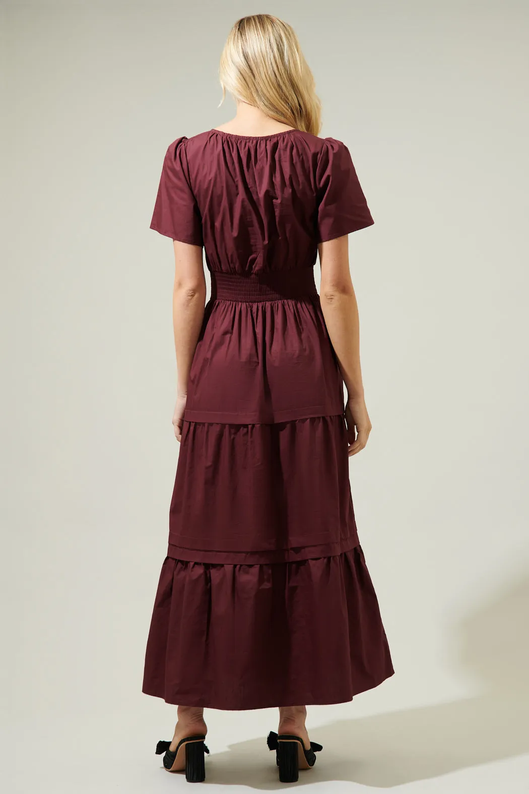 Cider Palmer Poplin Maxi Dress