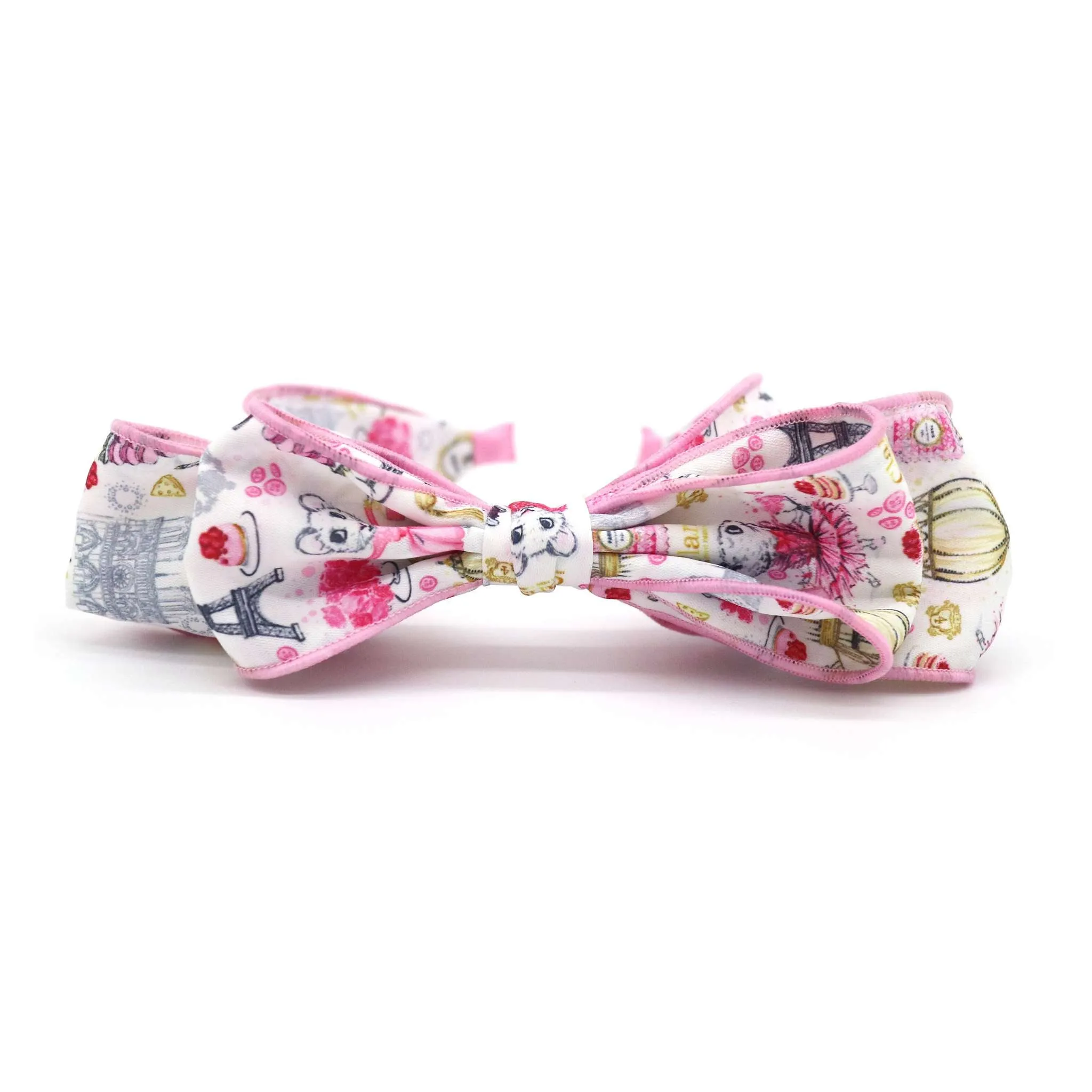 Claris Fashion Print Headband with Bow