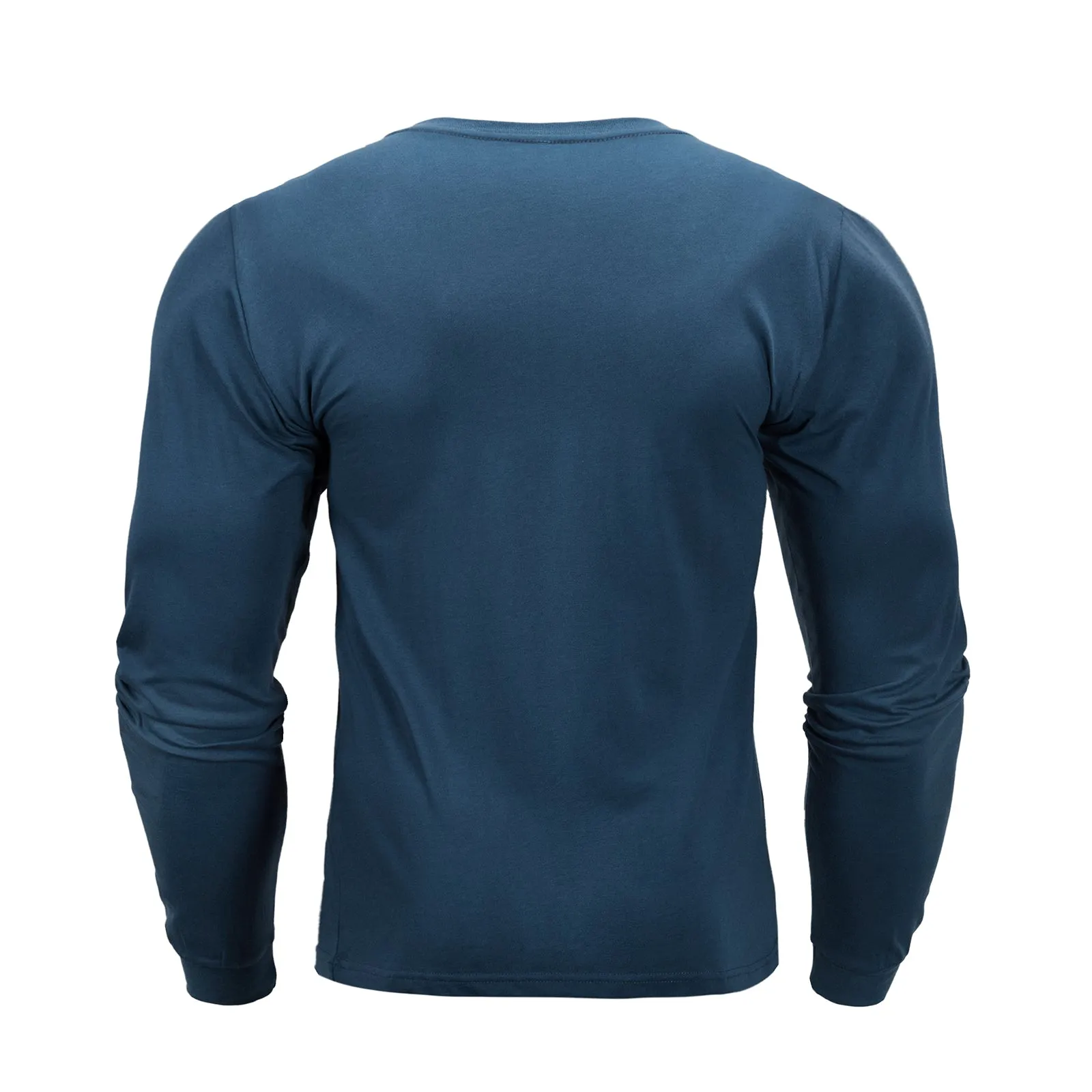 CLASSIC FIT 100% COTTON CREWNECK LONG SLEEVE T-SHIRT