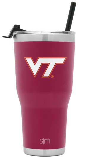 Collegiate Cruiser Tumbler with Flip Lid and Straw