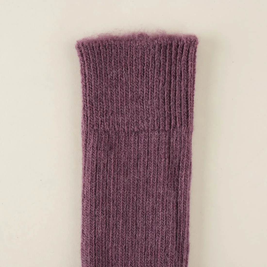 Damson Alpaca Walking Socks