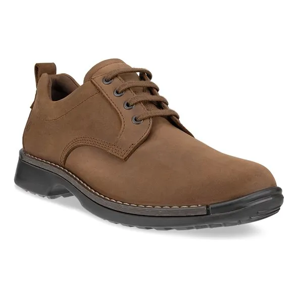 Ecco Men Fusion Plain Toe Oxford Shoe in Cocoa Brown