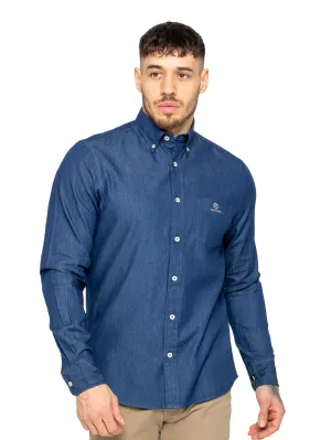 Enzo | Mens Regular Fit Denim Shirt