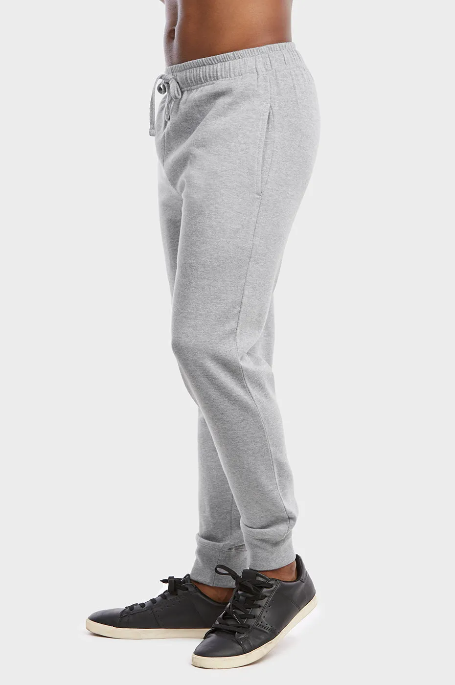 ET TU MEN'S LIGHTWEIGHT FLEECE JOGGER PANTS (SP1120E_H.GRY)