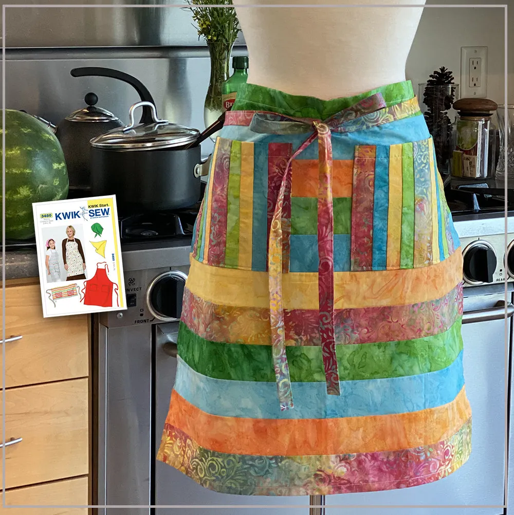 Fashion Duo:  Apron Fun - Pieced