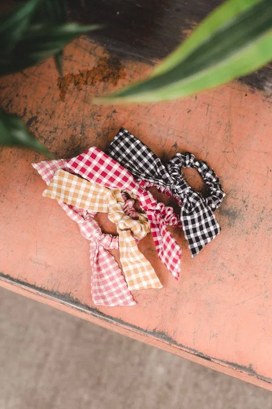 Fashion Gingham Scrunchie