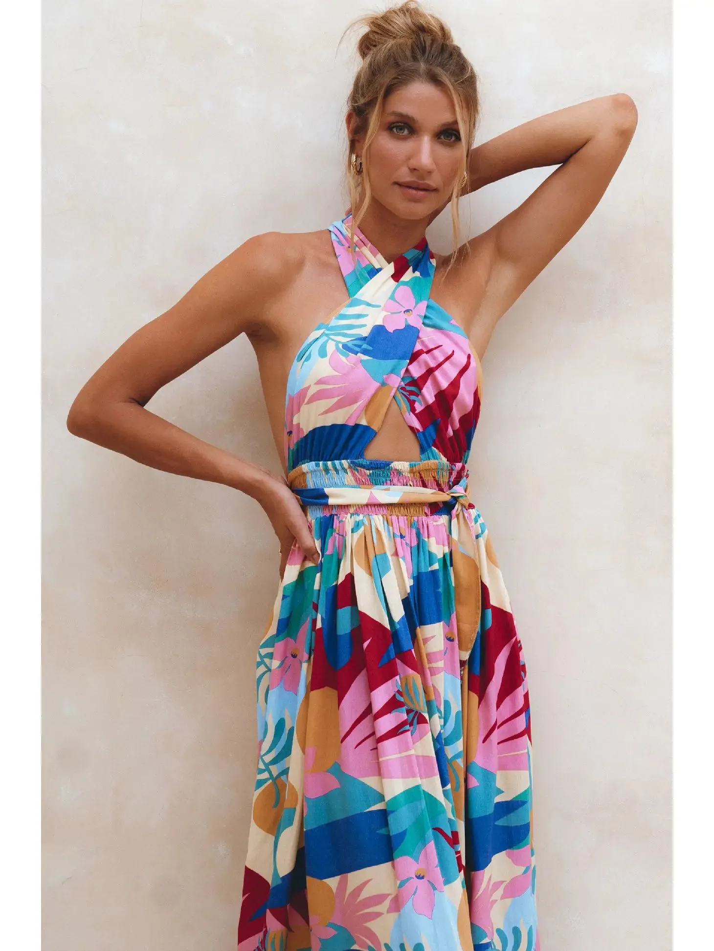 Glowing Hera Infinity Convertible Dress - Havana