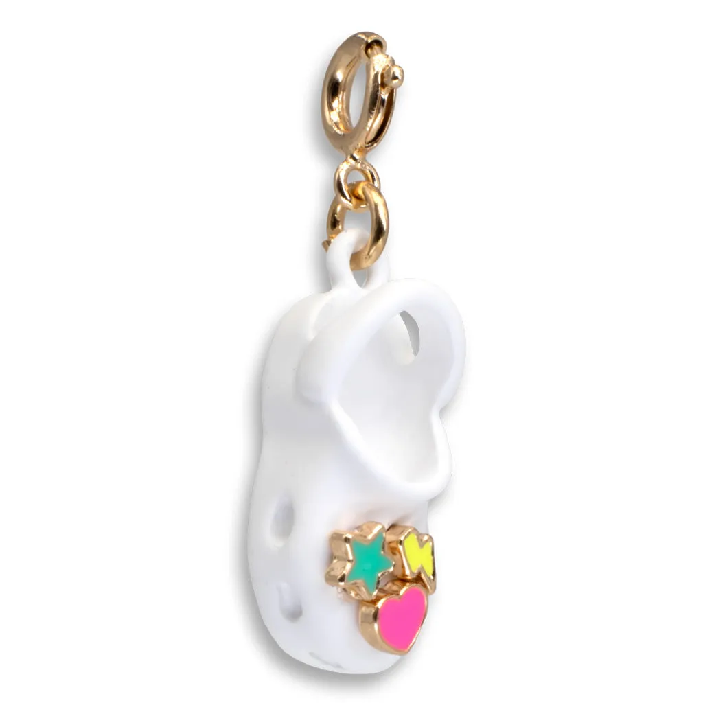 Gold Rubber Clog Charm