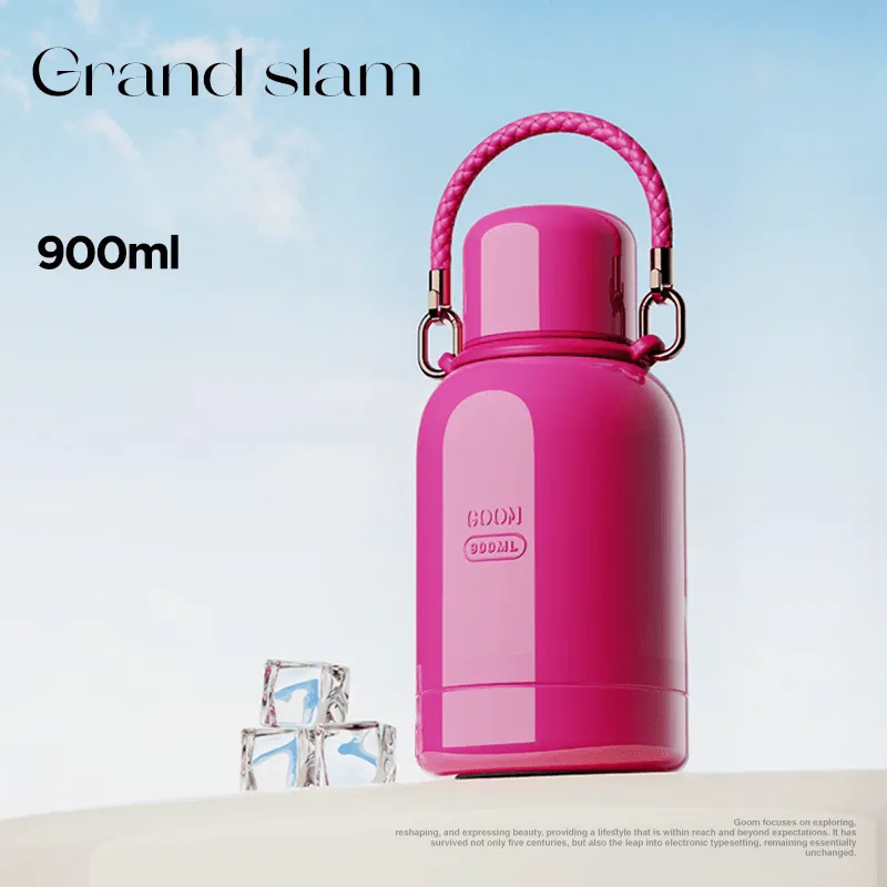 GOOM 900ml Large Capacity Vacuum Insulated Water Bottle with Built-in Tea Filter