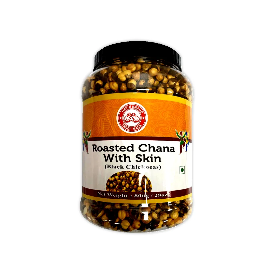 HATHI BRAND ROASTED CHANA WITH SKIN