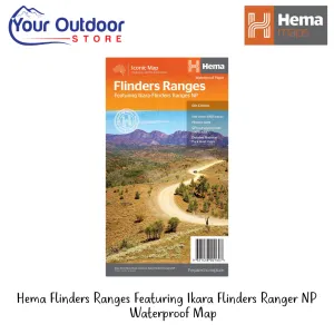 Hema Flinders Ranges Featuring Ikara Flinders Ranger NP Waterproof Map