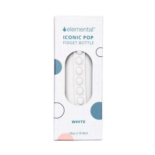 Iconic 14oz Pop Fidget Bottle - White