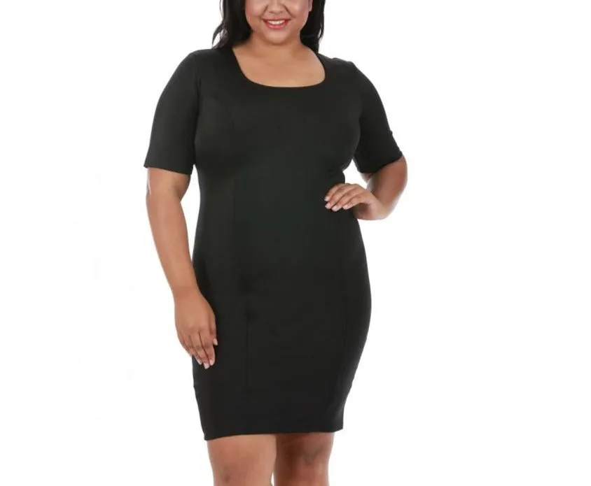 InstantFigure Curvy Plus Size Short Slimming Dress WDA027C