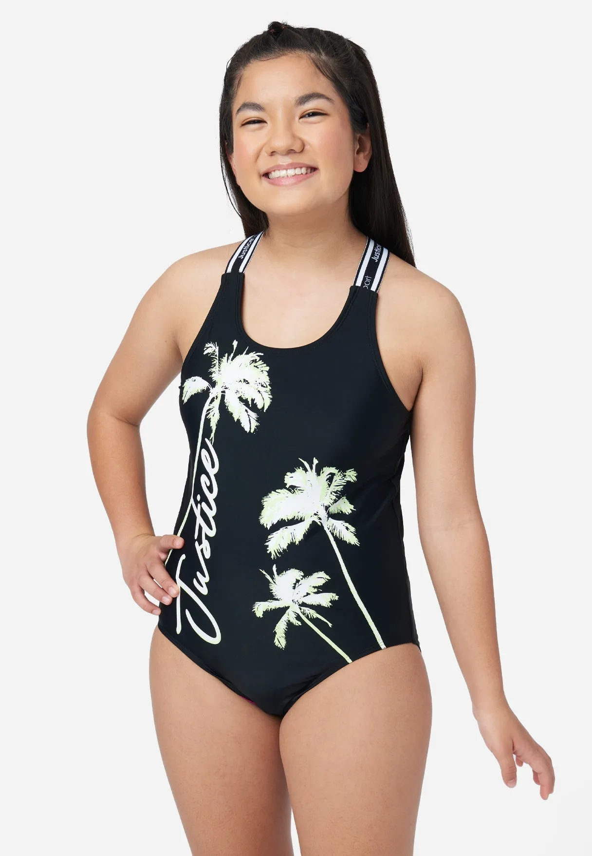 J Sport Graphic One-Piece Swimsuit