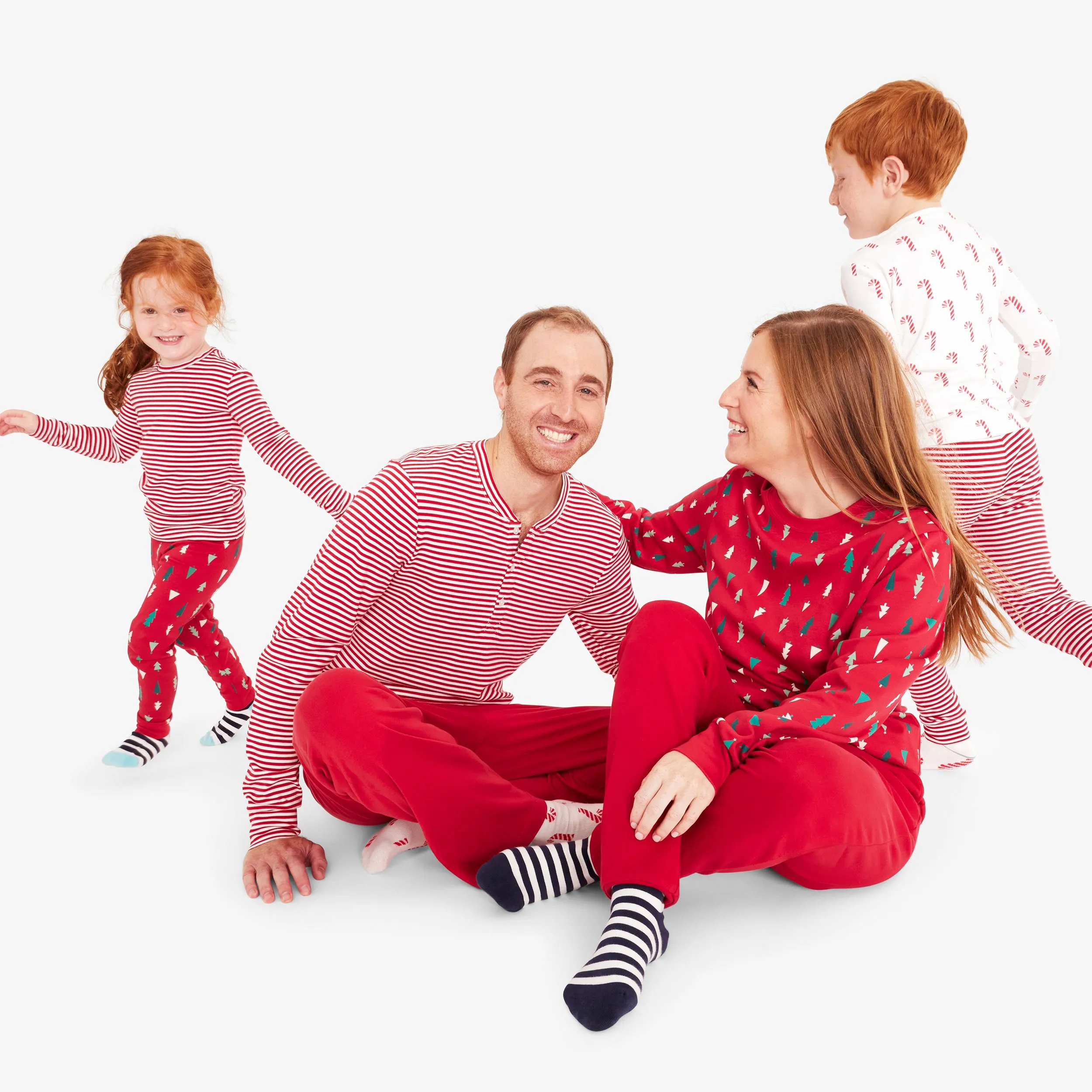 Kids organic PJ pant in twinkly trees