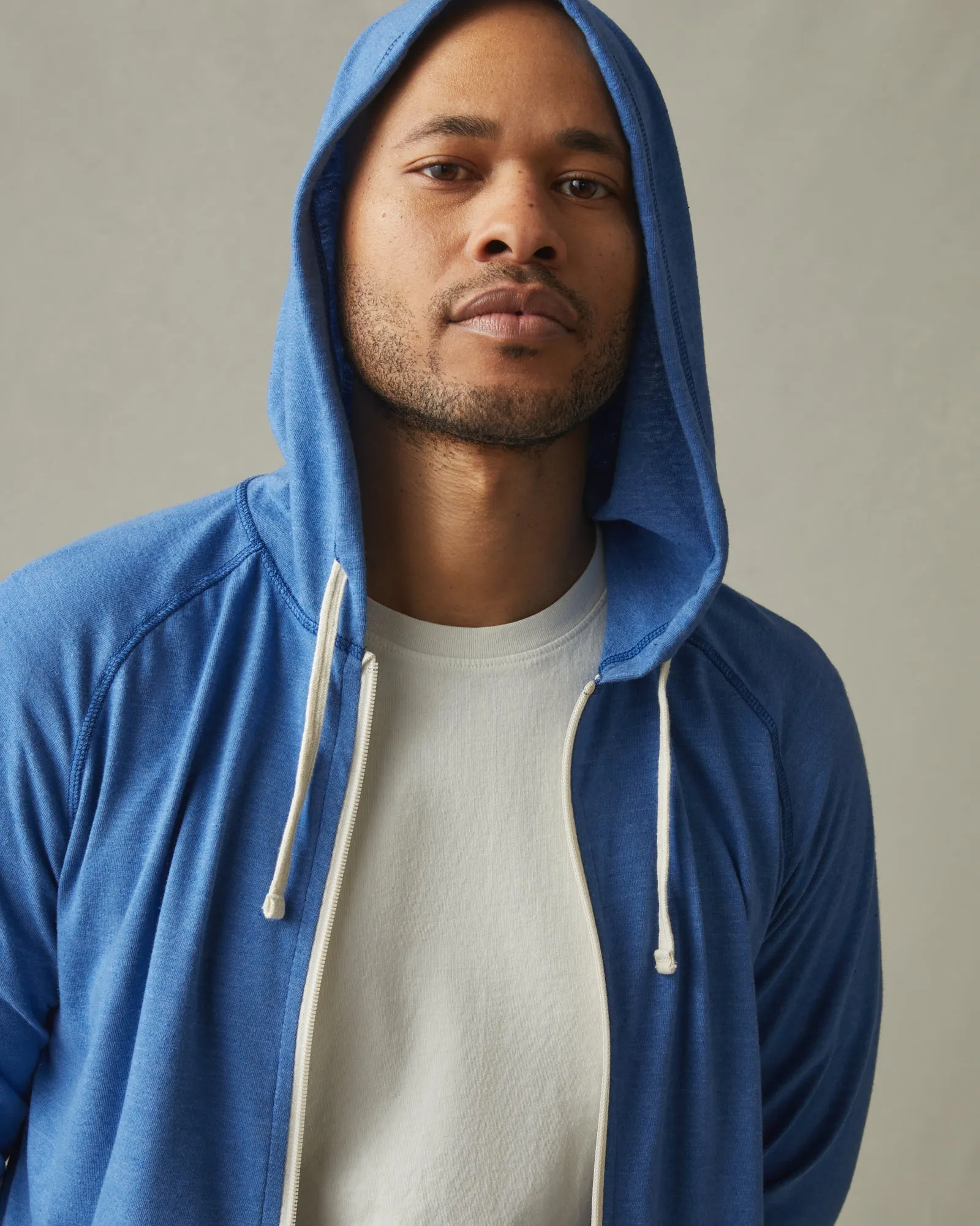 Lightweight Full Zip - Essential Blue