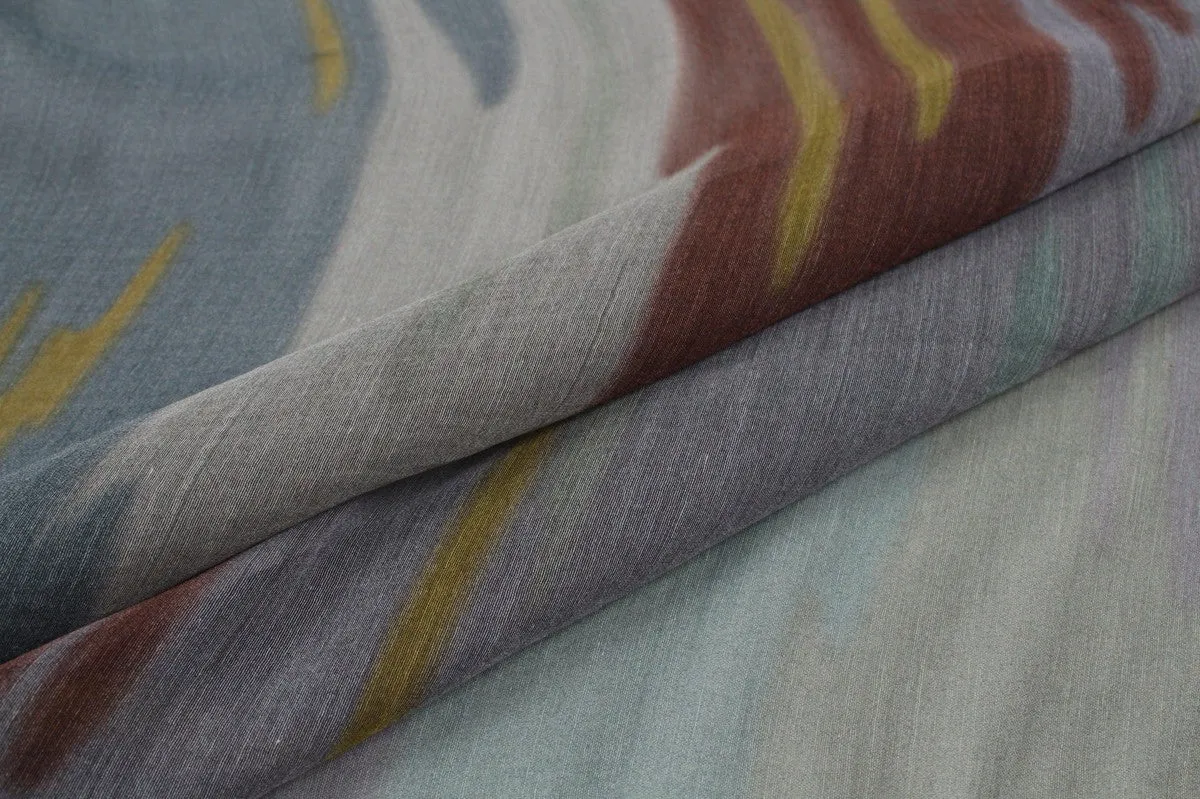 Lightweight Viscose Gauze - Abstract Print