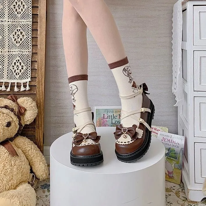 Lolita Small Leather Shoes Student Korean Version All-Match Jk Japanese Cute Big-Toed Shoes College Style