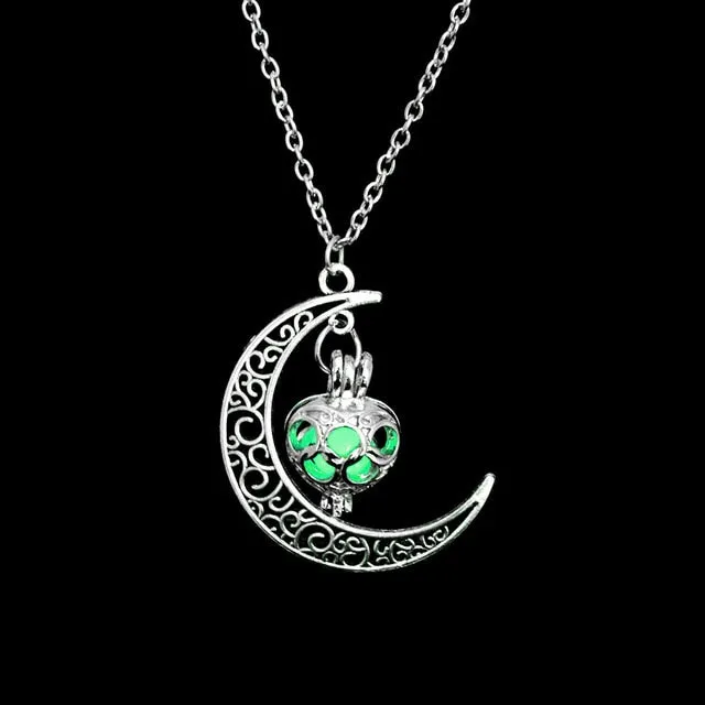 Luminy - Glow In The Dark Crescent Pendant