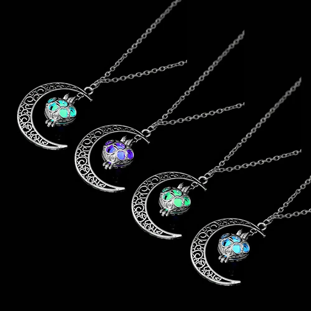 Luminy - Glow In The Dark Crescent Pendant