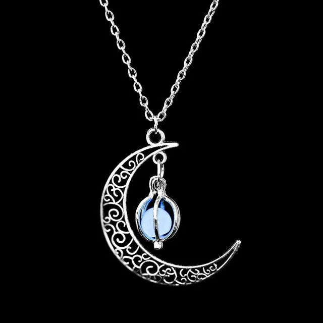 Luminy - Glow In The Dark Crescent Pendant