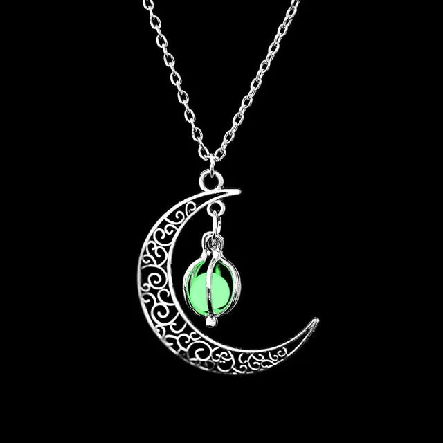 Luminy - Glow In The Dark Crescent Pendant