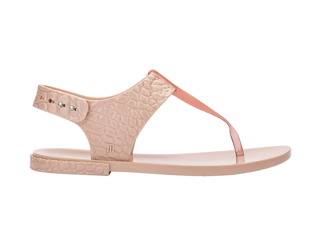 Melissa Lara AD Flat Pink Flip Flop Sandal For Womens