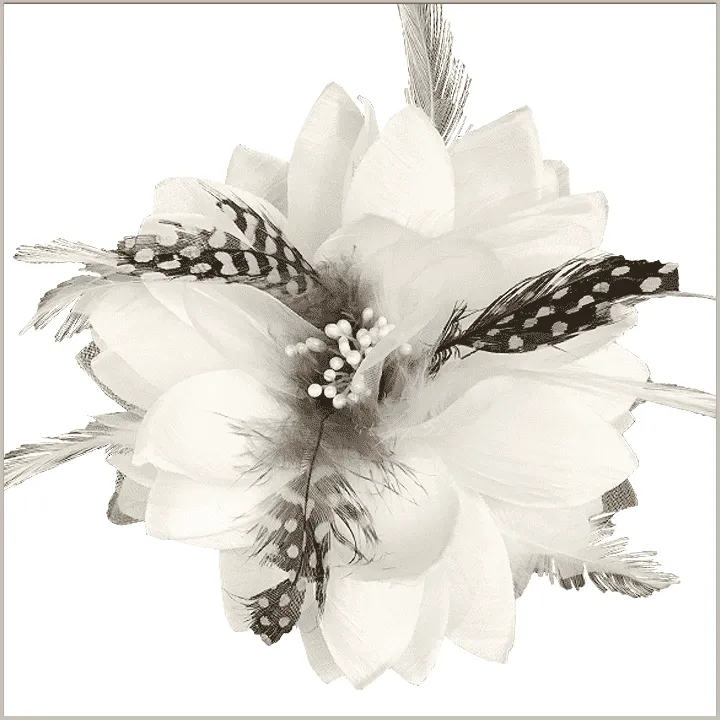 Men's Fashion Lapel Flower- Flower1 White